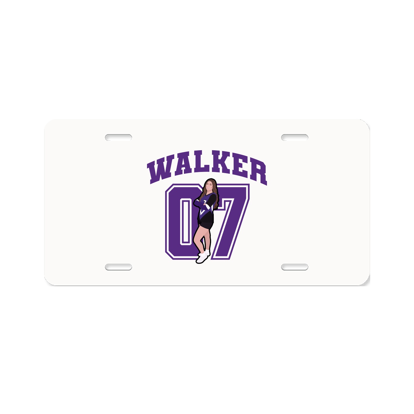 License Plate — Number in Classic