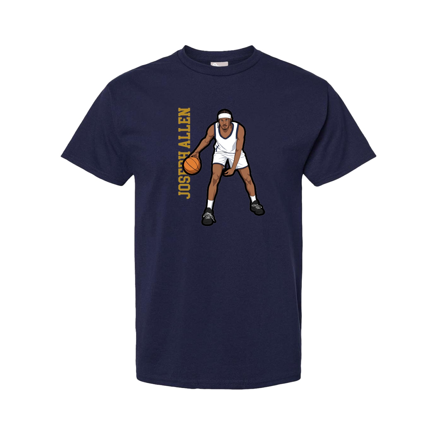 Youth Tee — Name Vertical in Navy