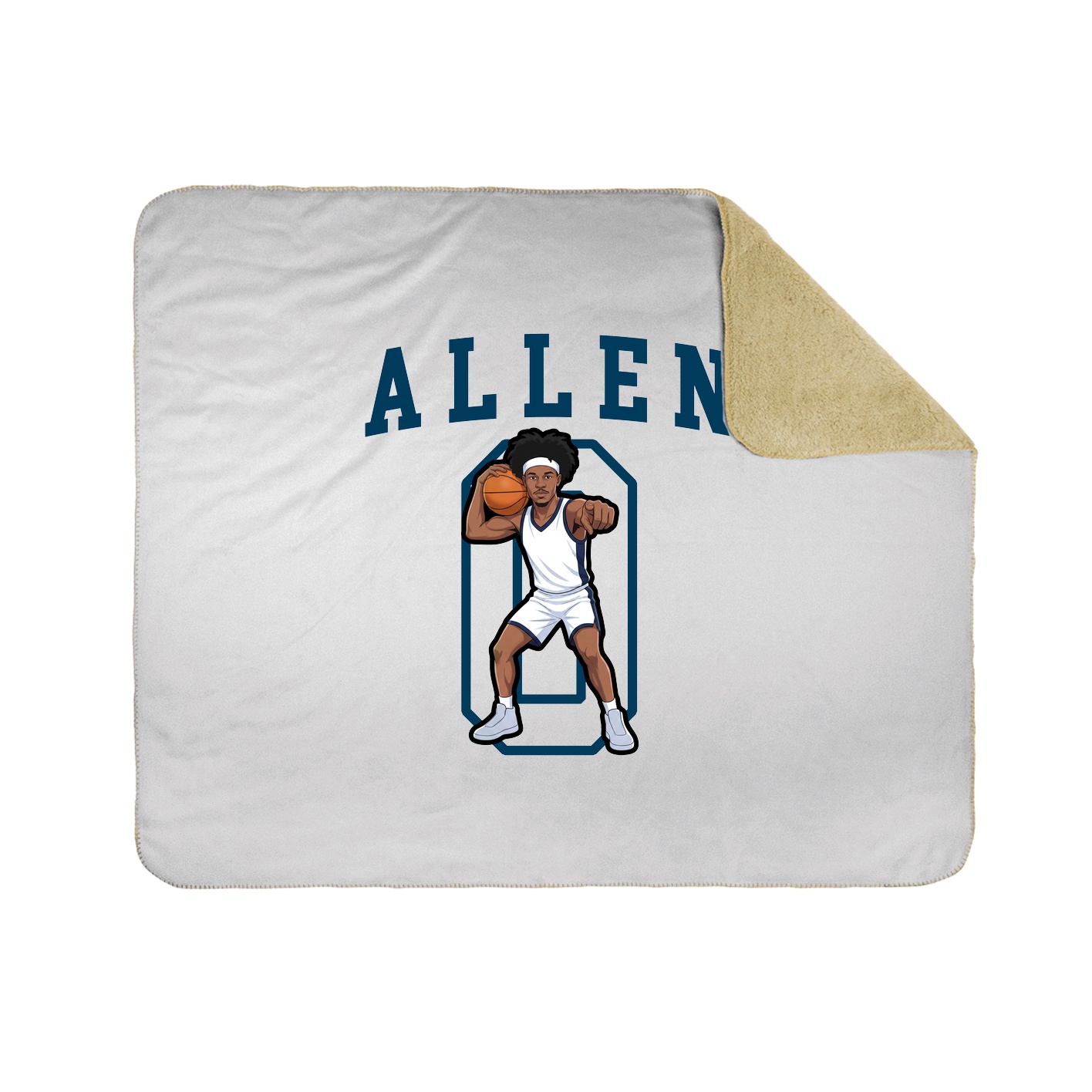 Throw Blanket — Shirsey in White