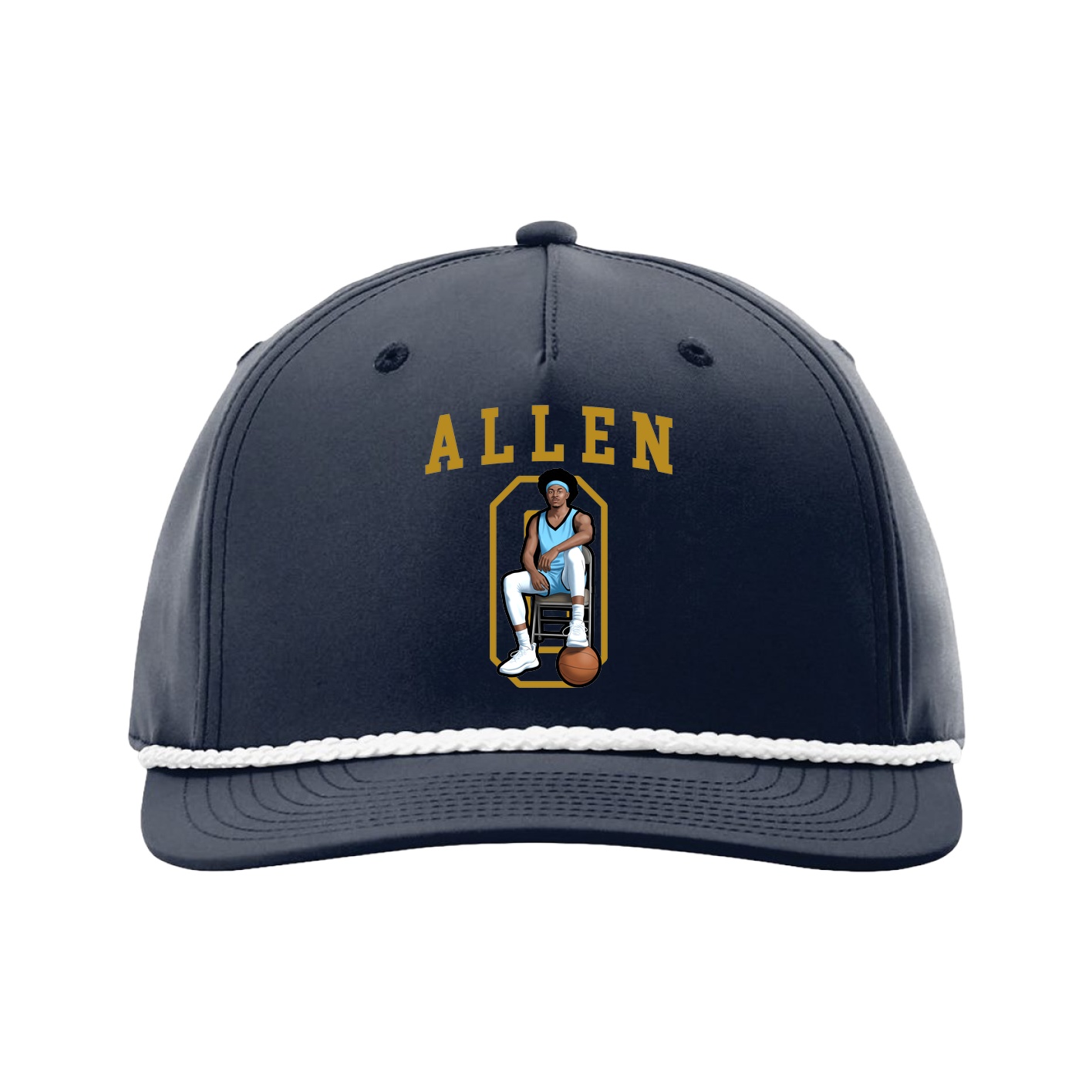 Five-Panel Classic Rope Cap — Shirsey in Navy
