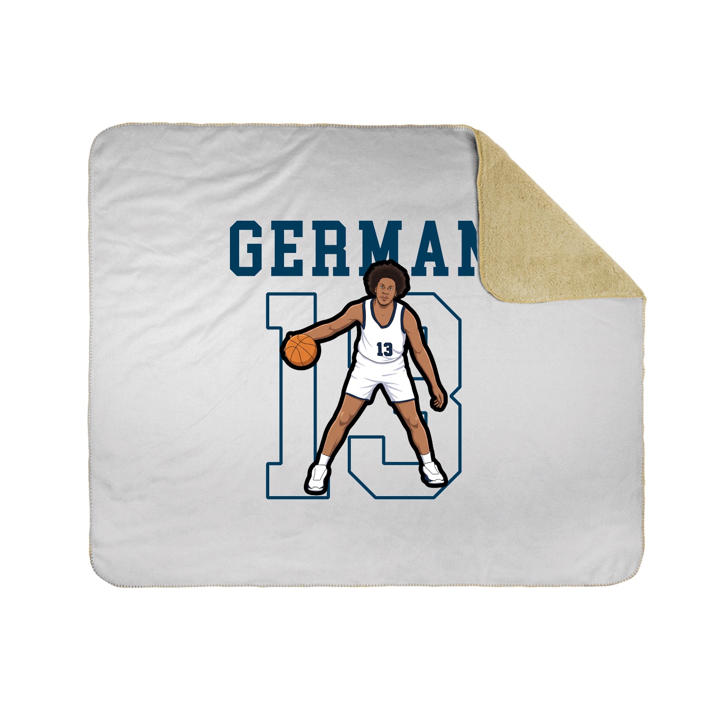 Throw Blanket — Shirsey in White