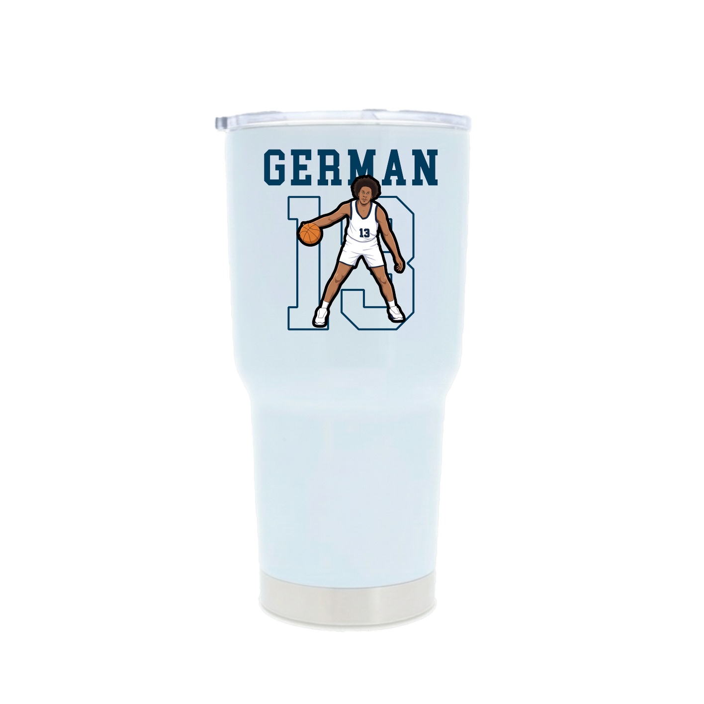 30oz Stainless Steel Tumbler — Shirsey in White