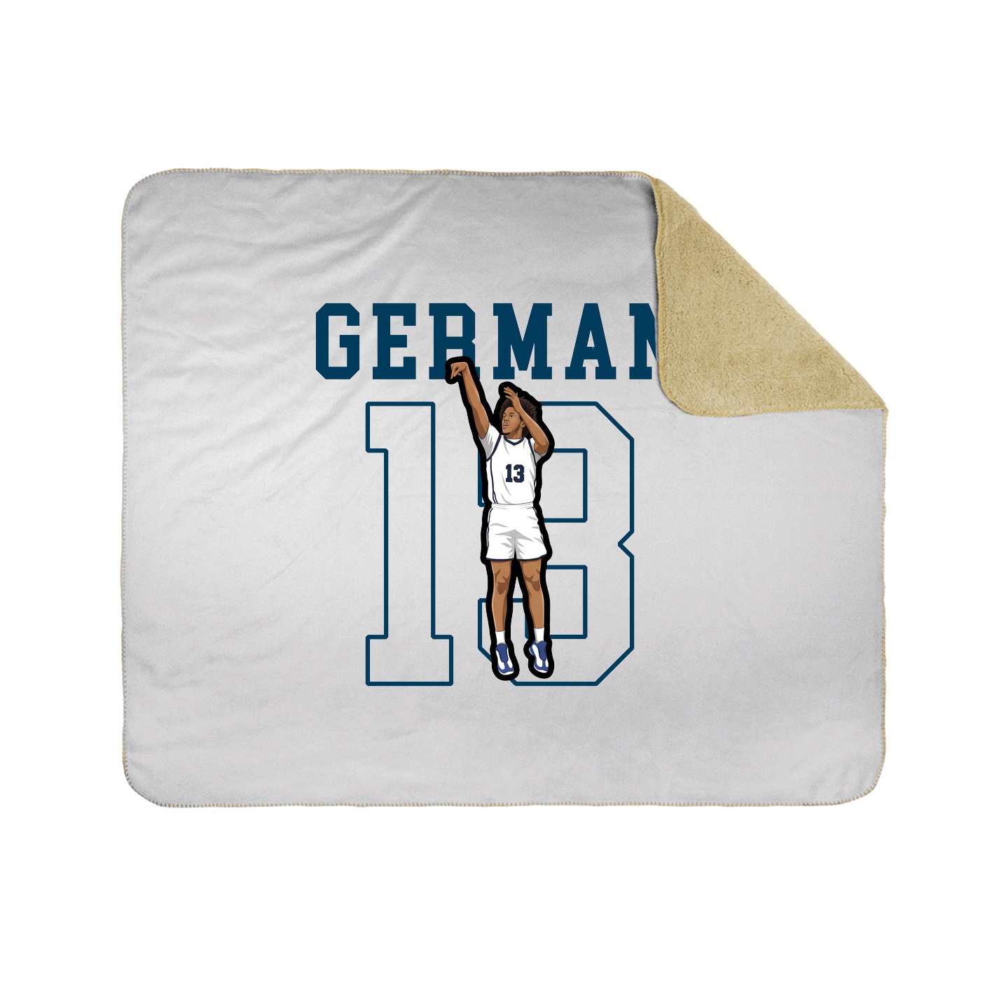 Throw Blanket — Shirsey in White
