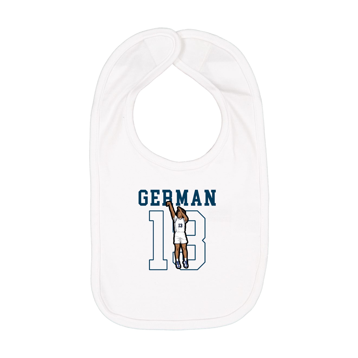 Infant Bib — Shirsey in White