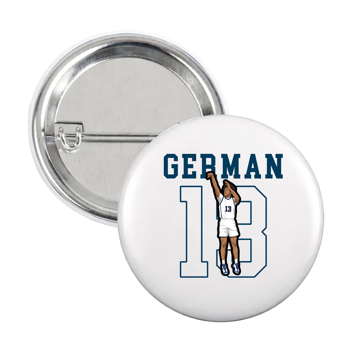 Game Day Button — Shirsey in White