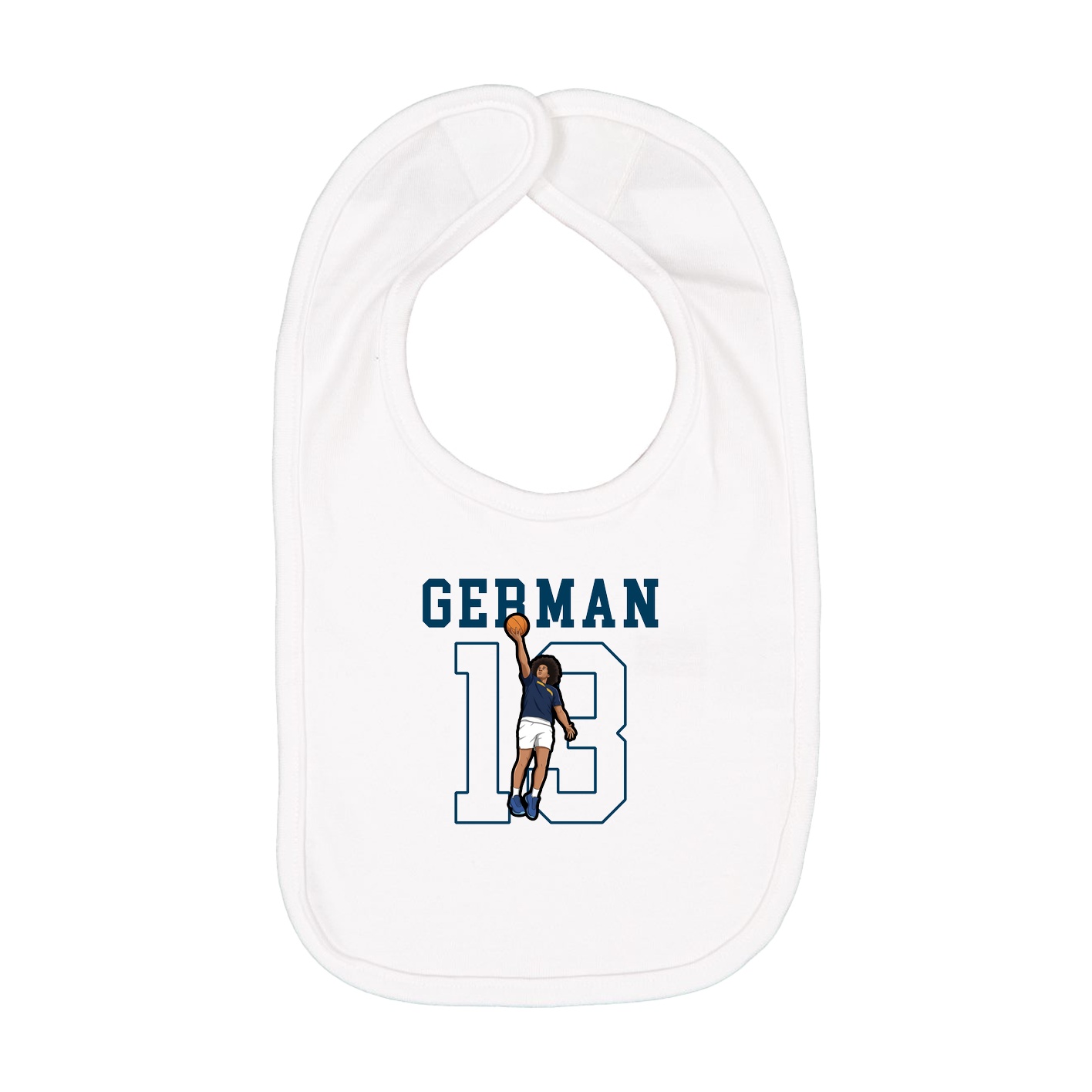 Infant Bib — Shirsey in White