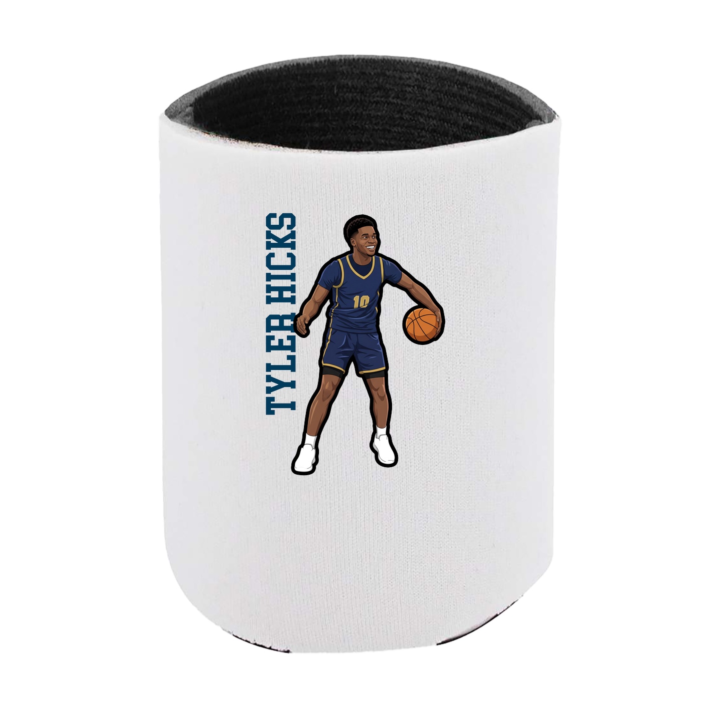 Can Holder — Name Vertical in White