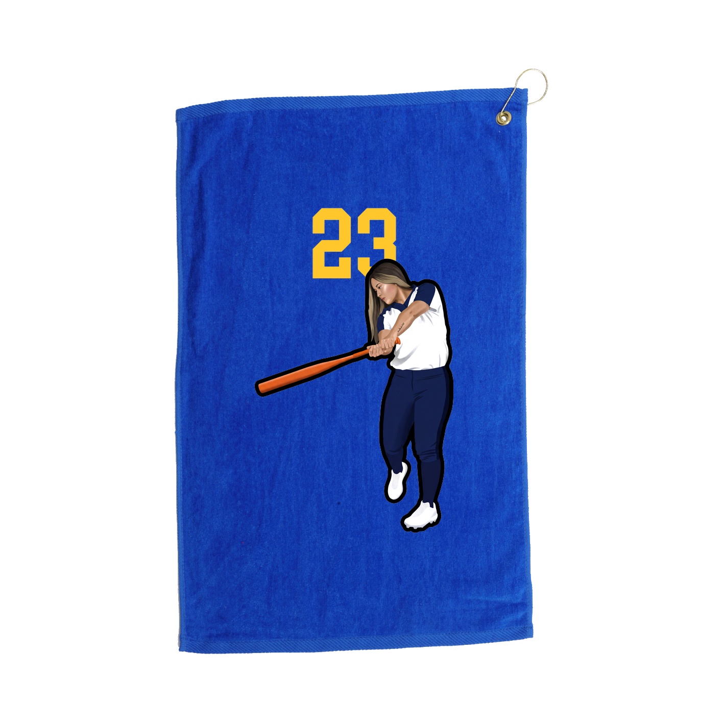 Golf Towel — Number Top in Royal