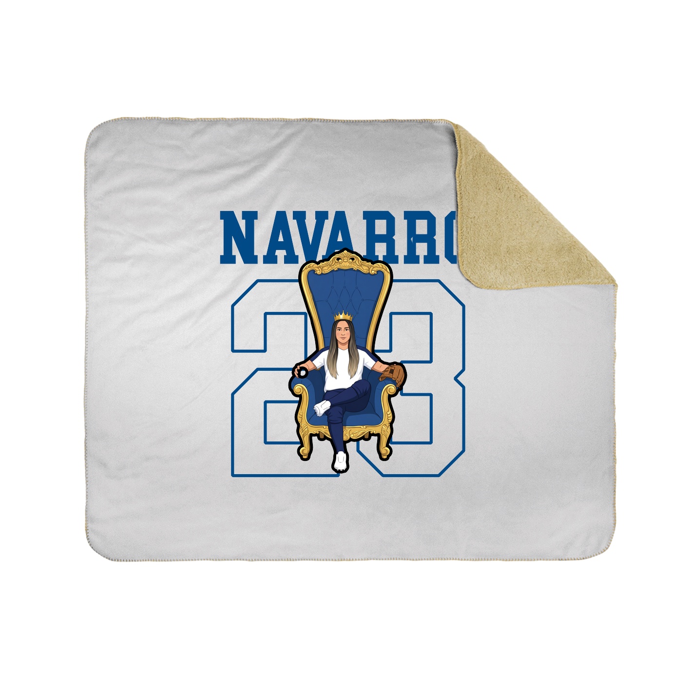 Throw Blanket — Shirsey in White