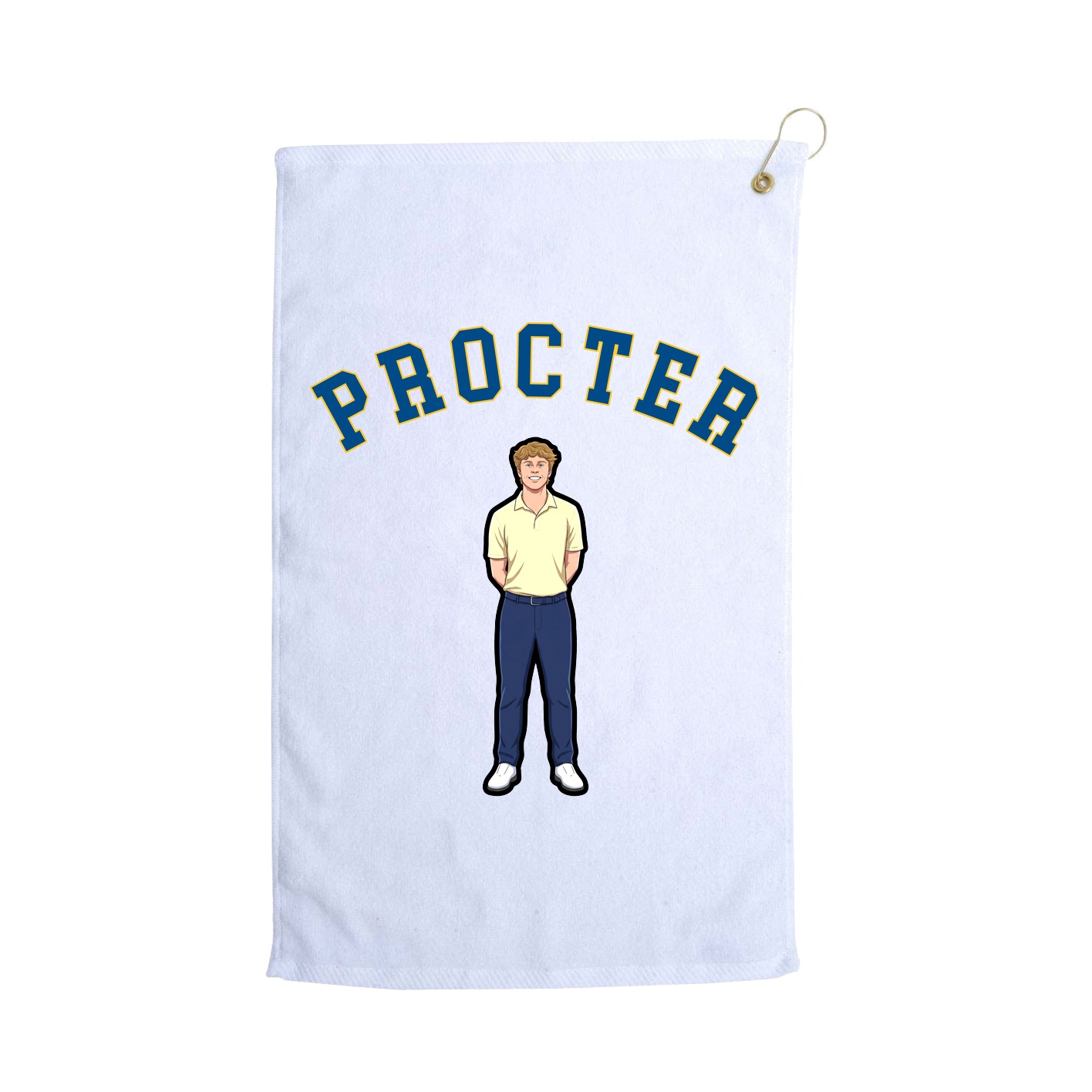 Golf Towel — Shirsey Arch in White