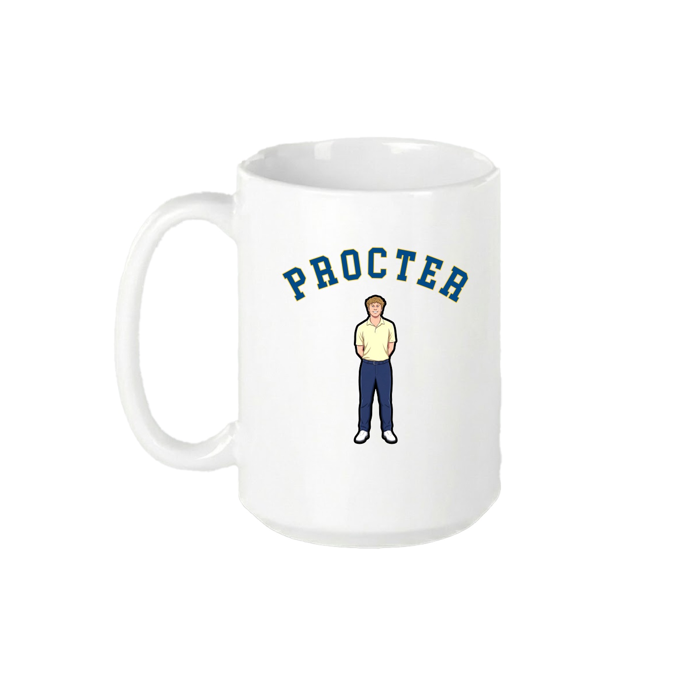 15oz Coffee Mug — Shirsey Arch in White