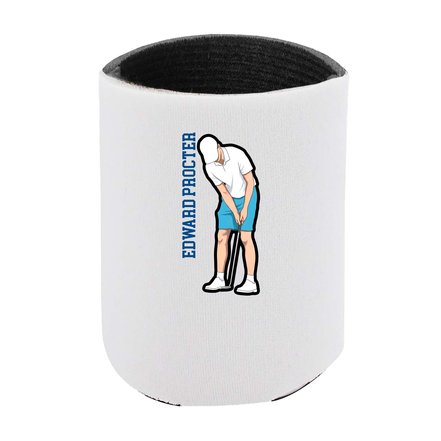 Can Holder — Name Vertical in White