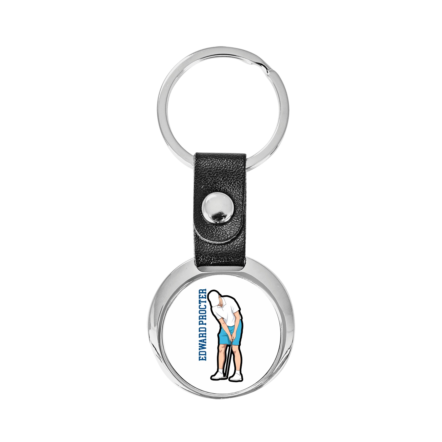 Key Chain — Name Vertical in Classic