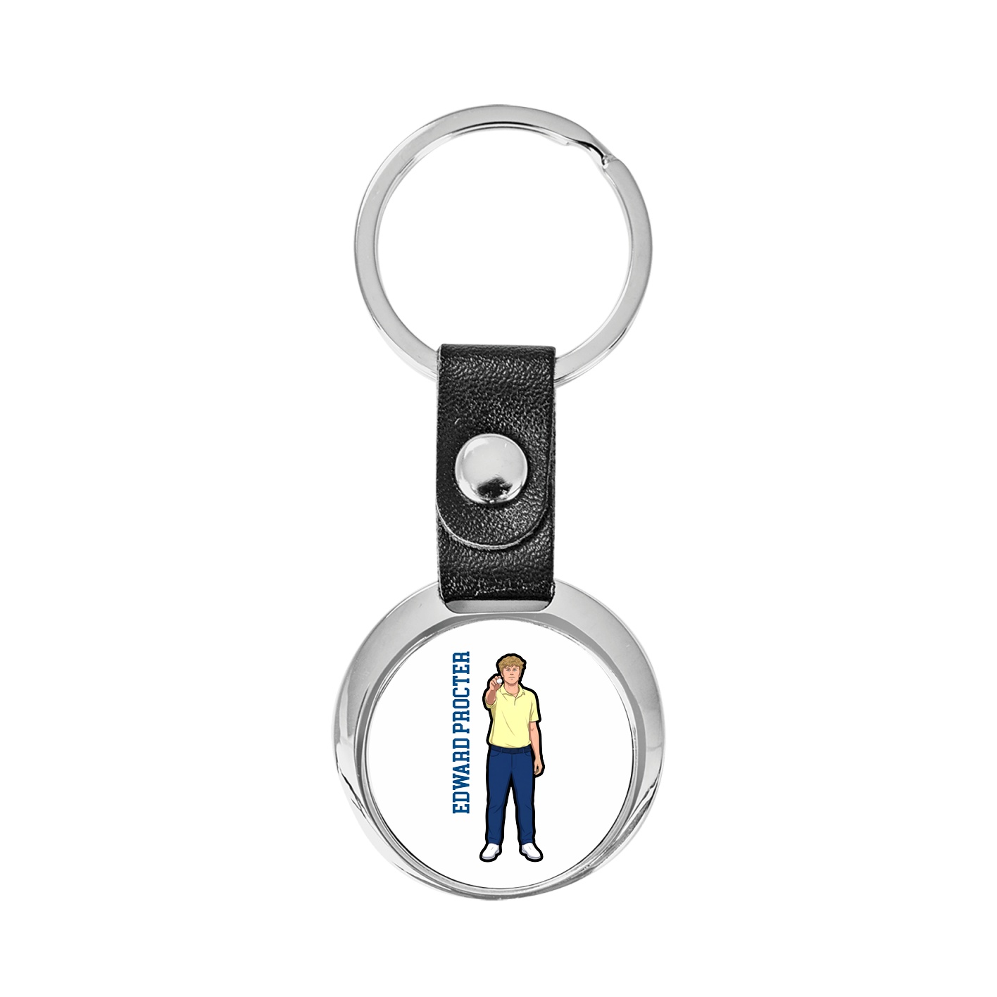 Key Chain — Name Vertical in Classic