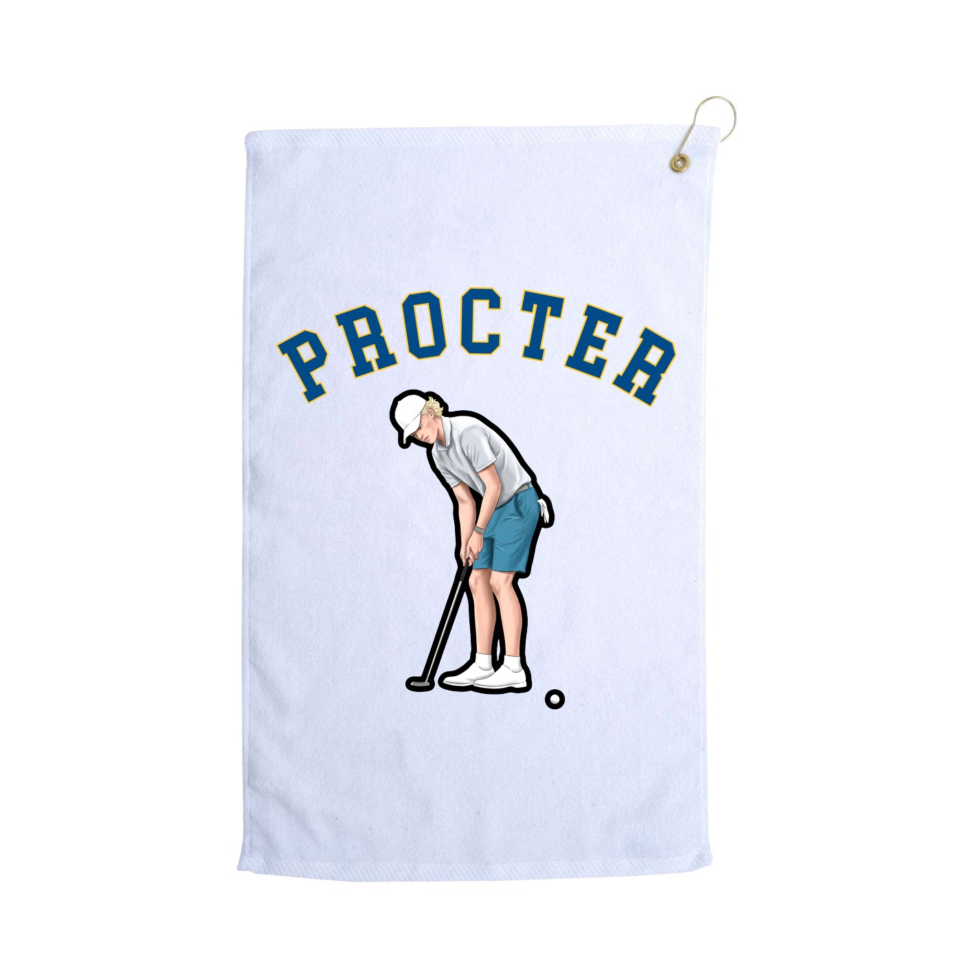 Golf Towel — Shirsey Arch in White