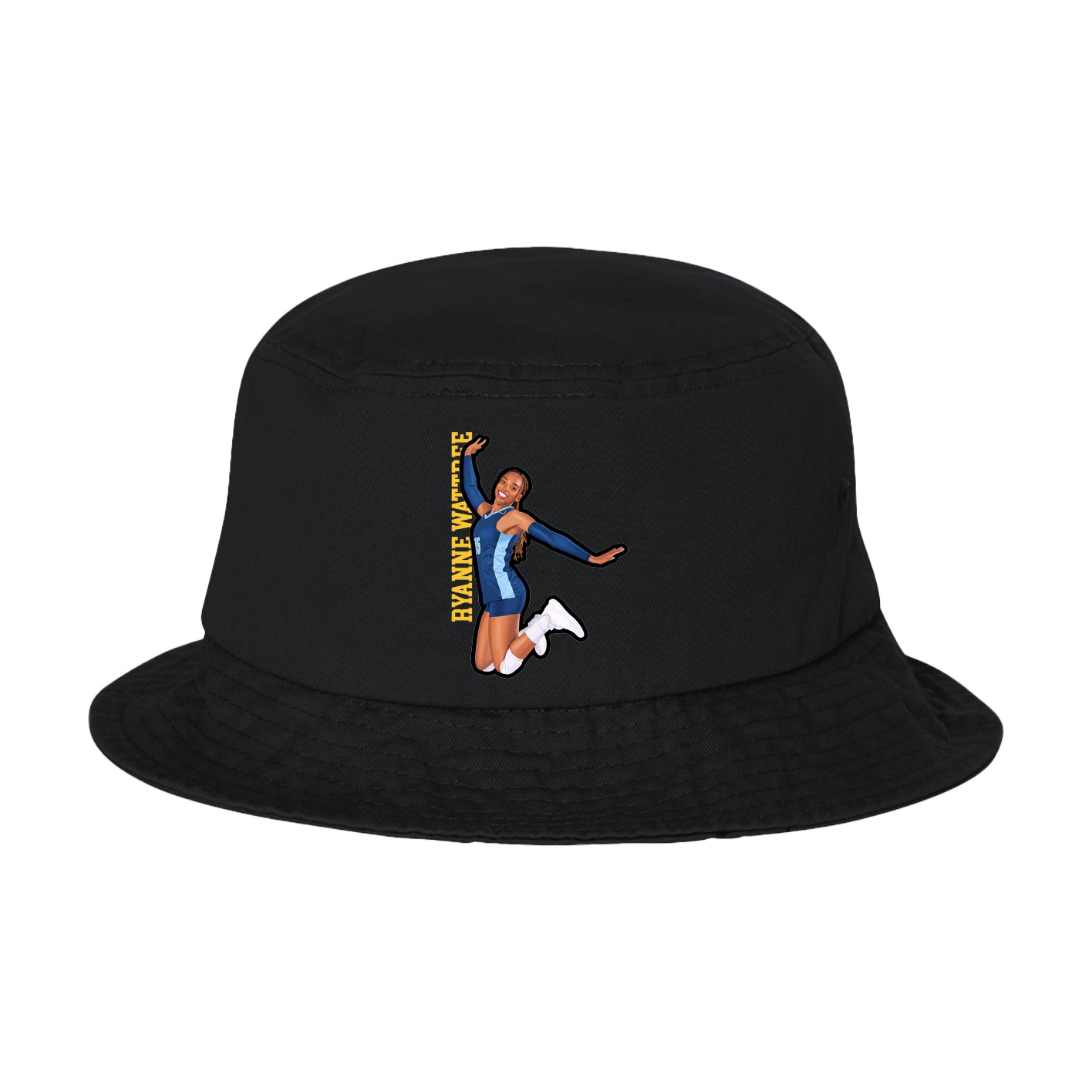 Bucket Cap — Name Vertical in Black