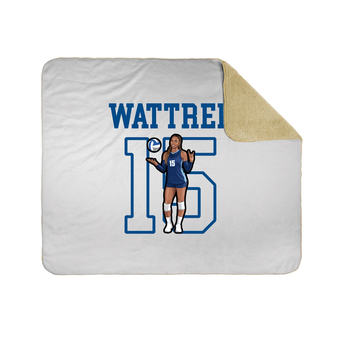 Throw Blanket — Shirsey in White