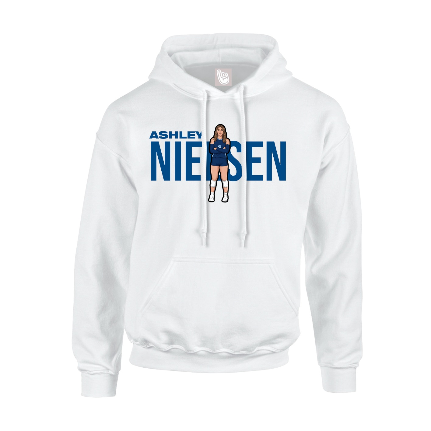 Hoodie — Player Name in White