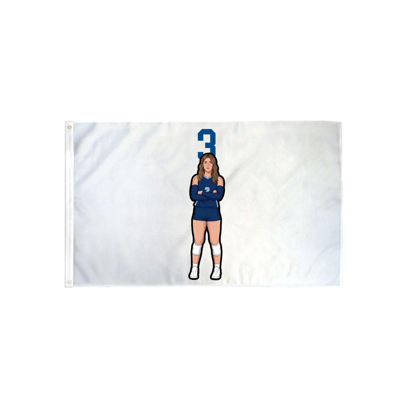 3x5 Flag — Number Top in Classic