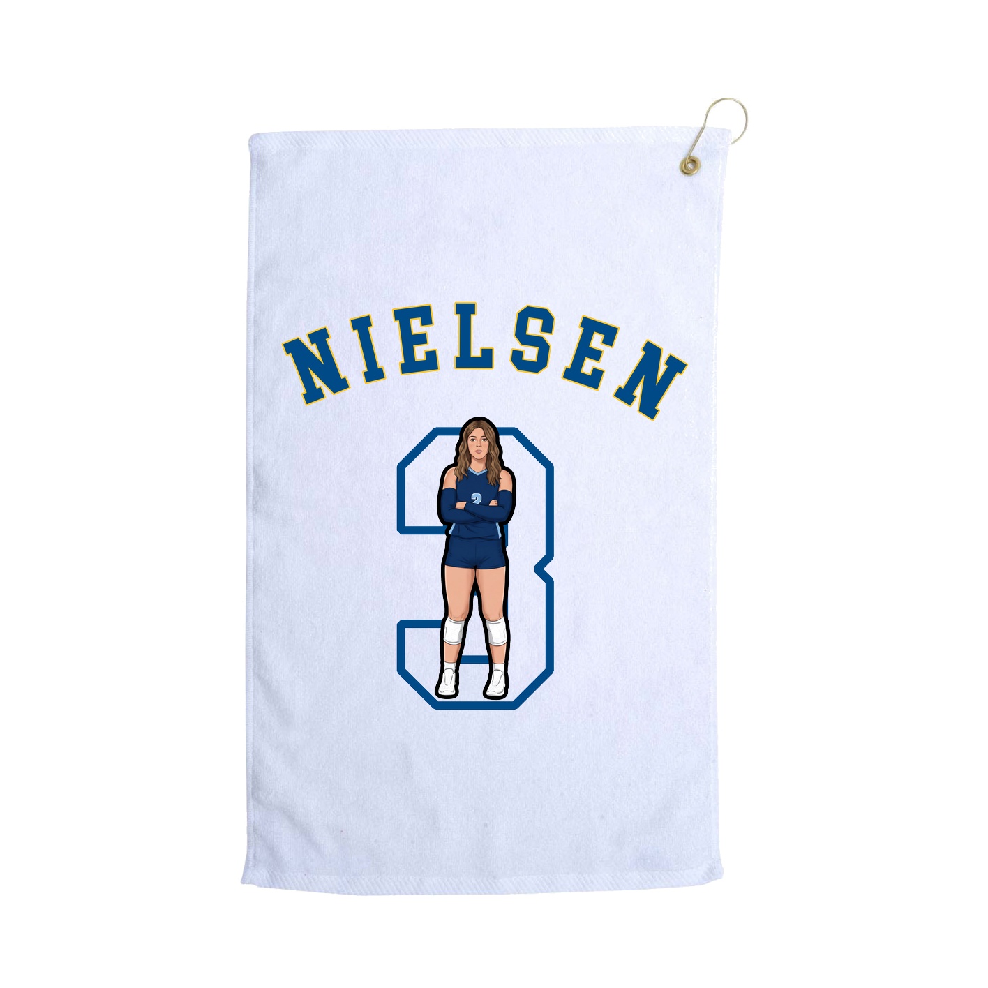 Golf Towel — Shirsey Arch in White