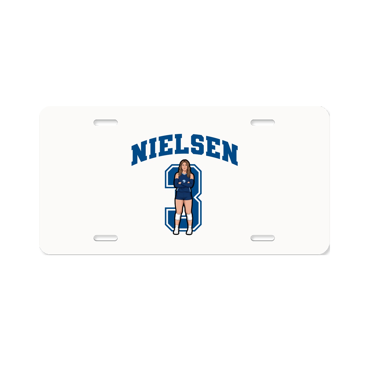 License Plate — Number in Classic