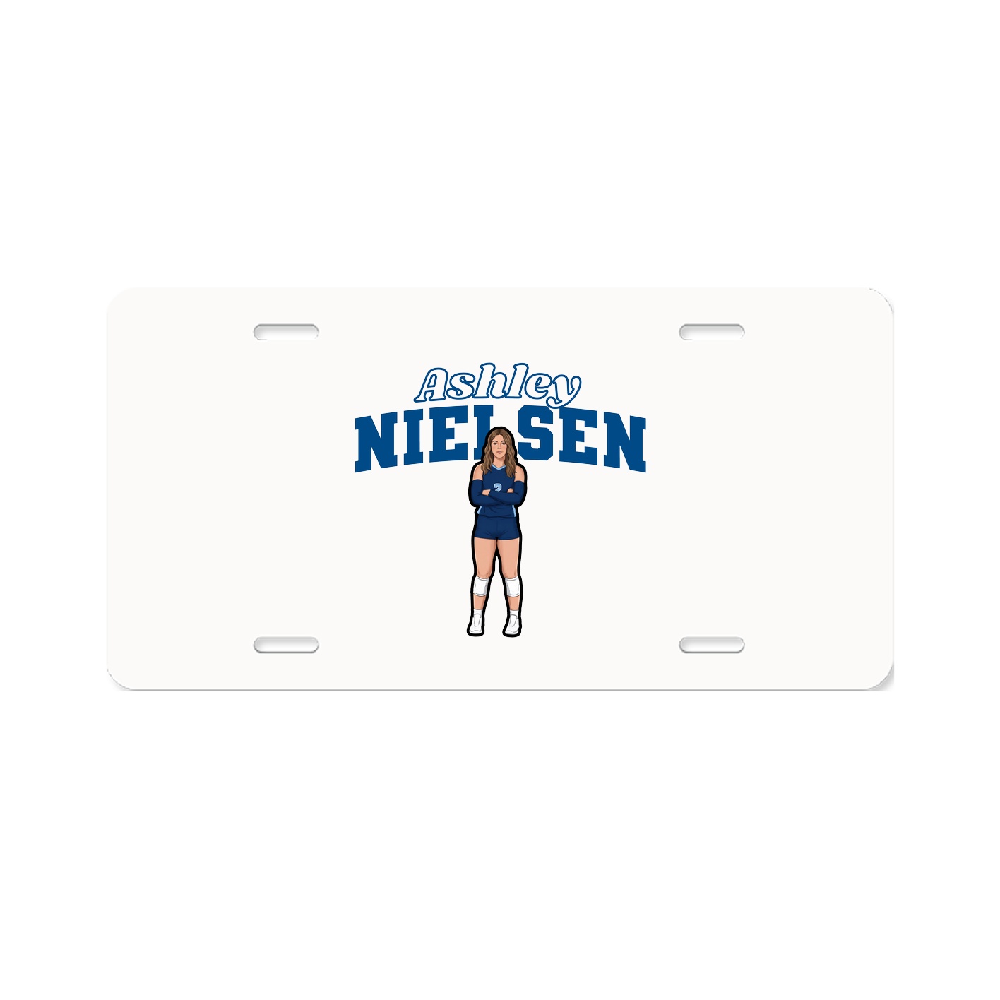 License Plate — Name Arch in Classic
