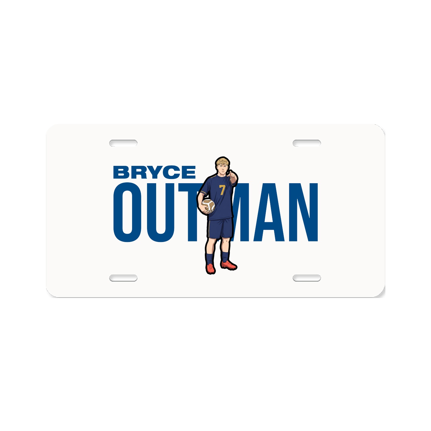 License Plate — Player Name in Classic