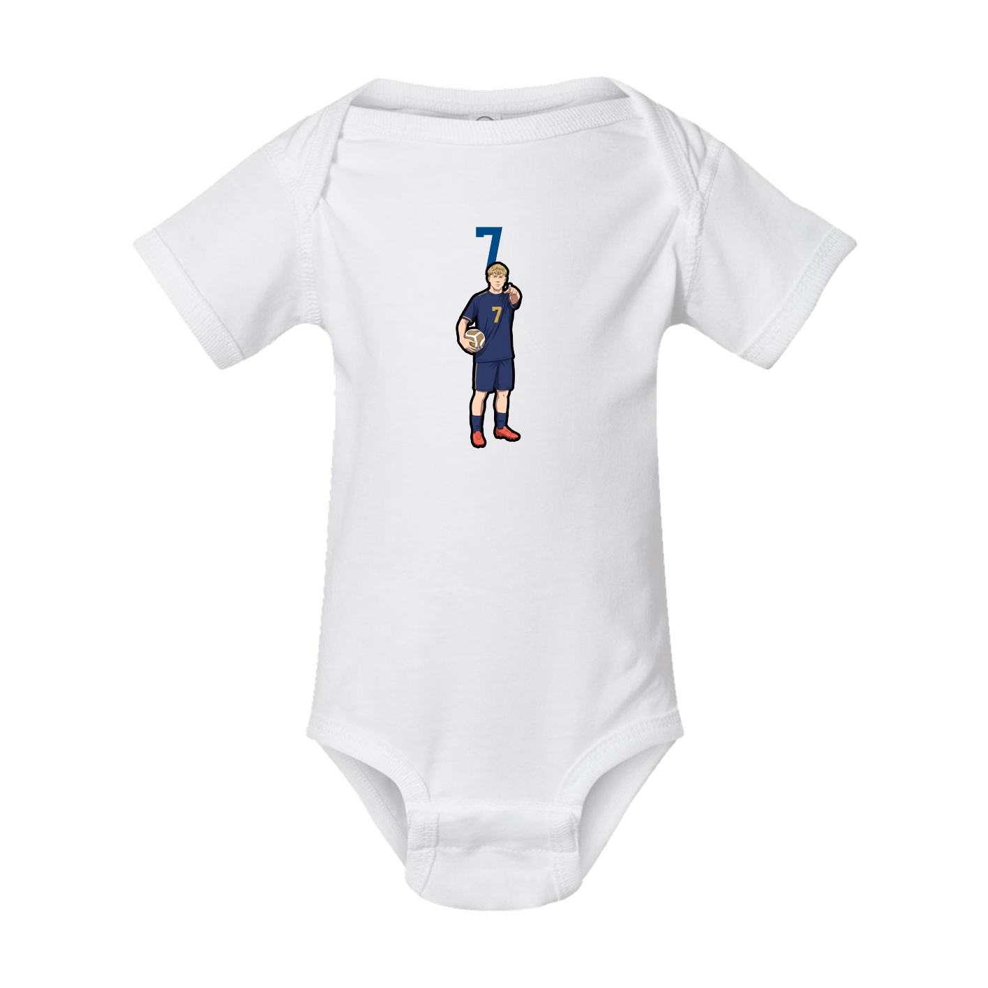 Baby Onesie — Number Top in White