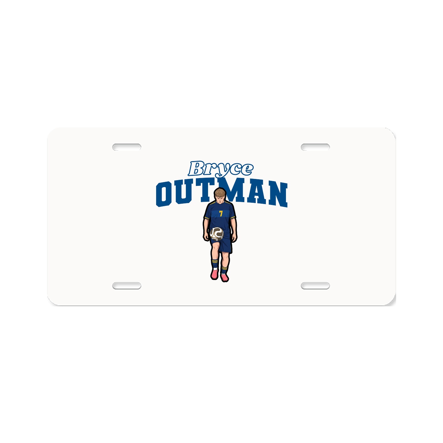 License Plate — Name Arch in Classic