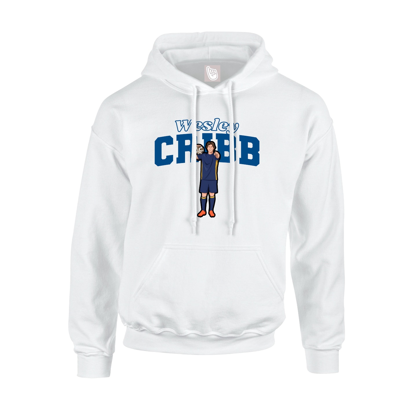 Hoodie — Name Arch in White