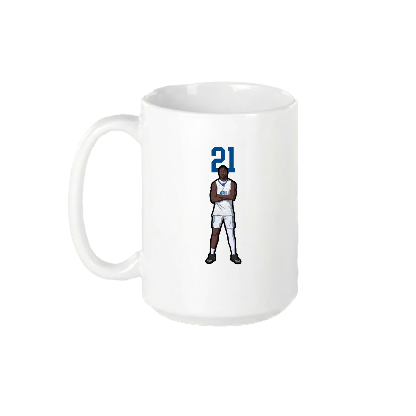 15oz Coffee Mug — Number Top in White