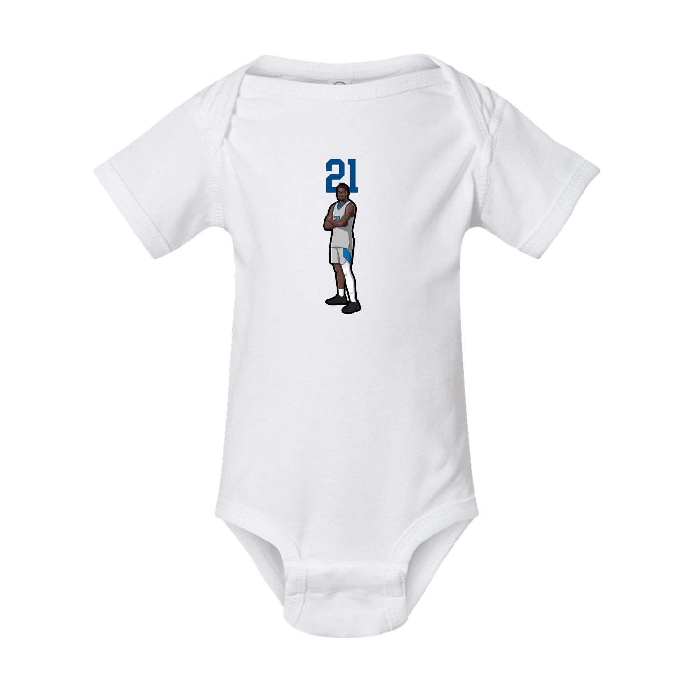 Baby Onesie — Number Top in White
