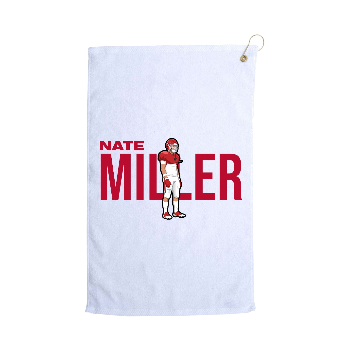 Golf Towel — Player Name in White