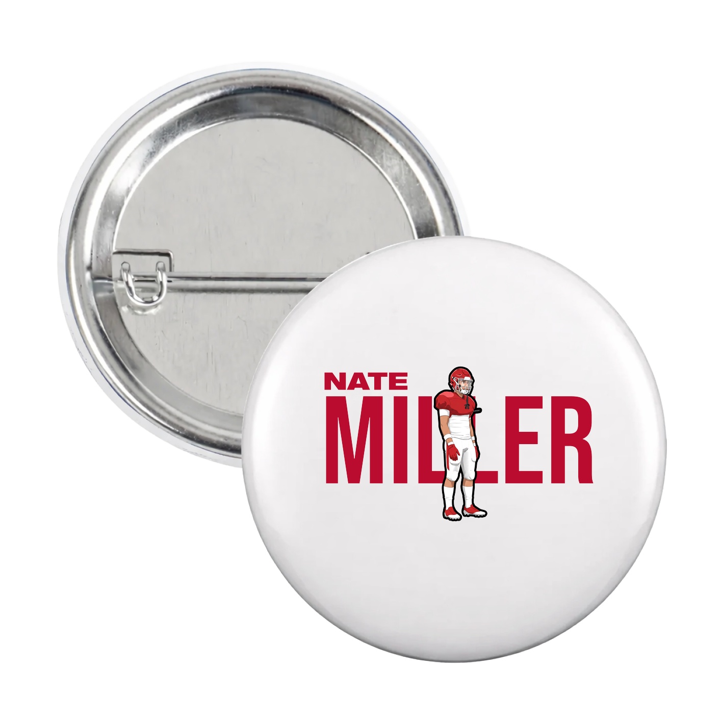 Game Day Button — Player Name in White