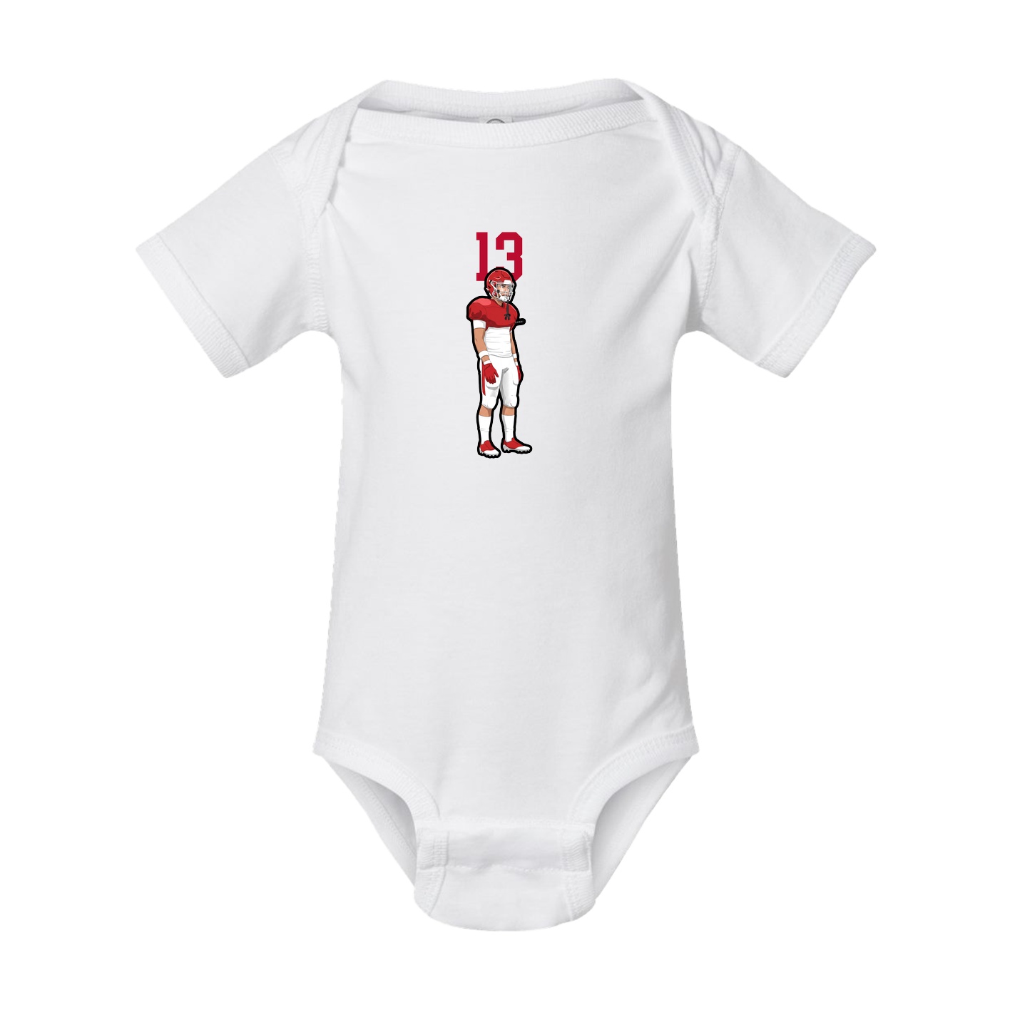 Baby Onesie — Number Top in White
