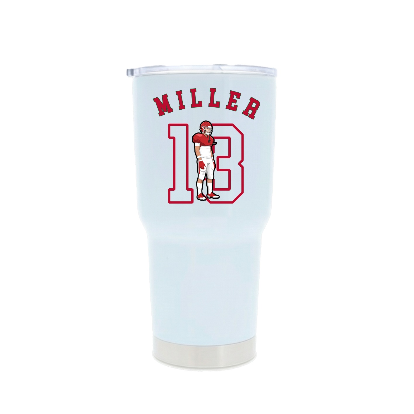 30oz Stainless Steel Tumbler — Shirsey Arch in White