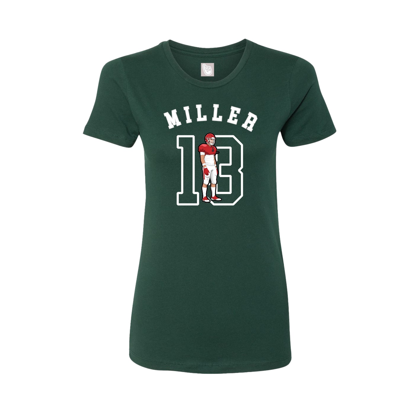 Fitted Women's Tee — Shirsey Arch in Green