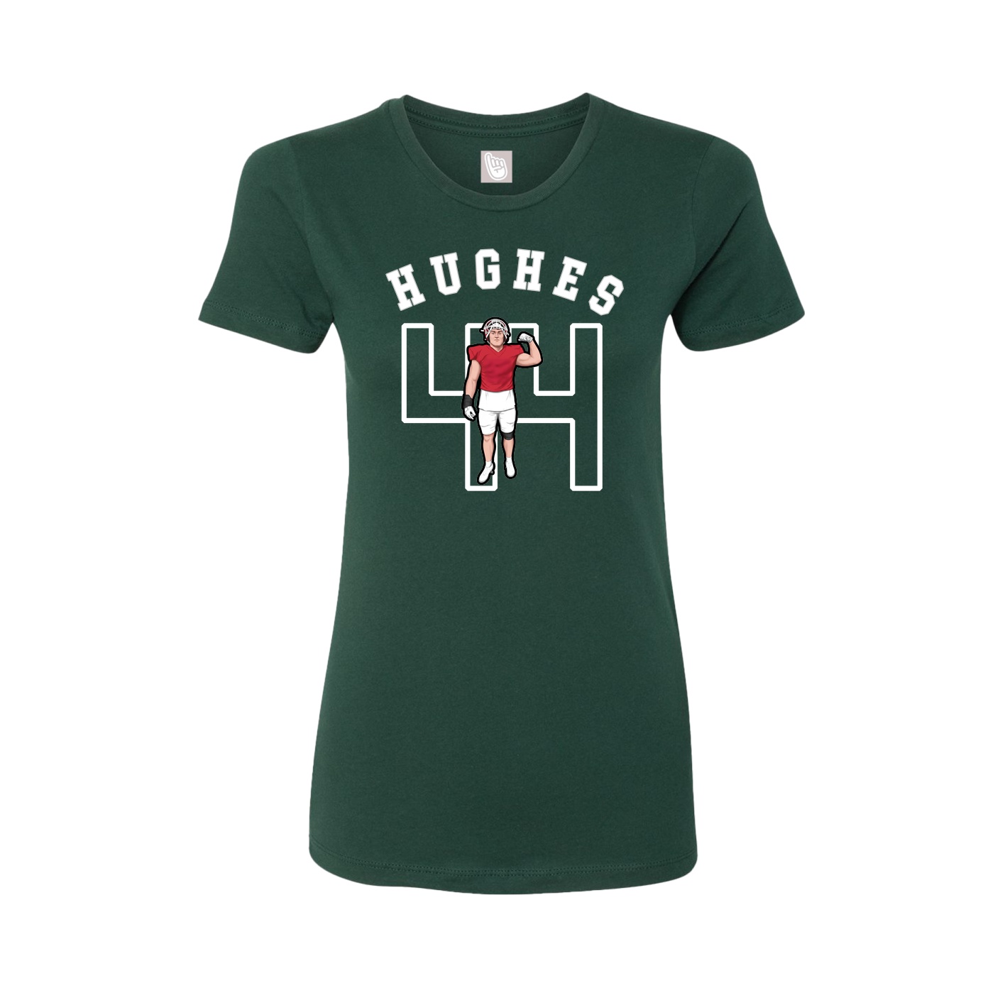 Fitted Women's Tee — Shirsey Arch in Green