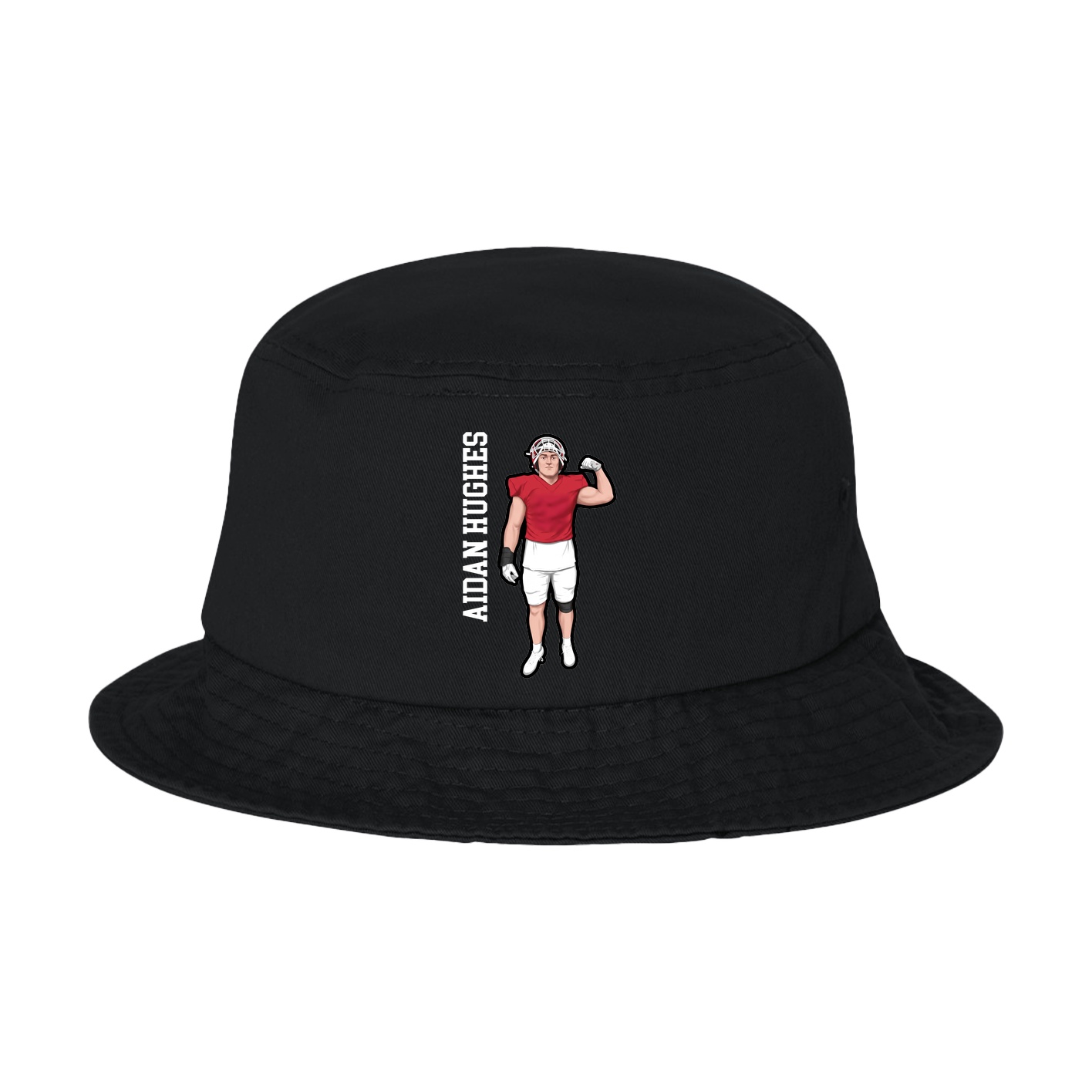 Bucket Cap — Name Vertical in Black