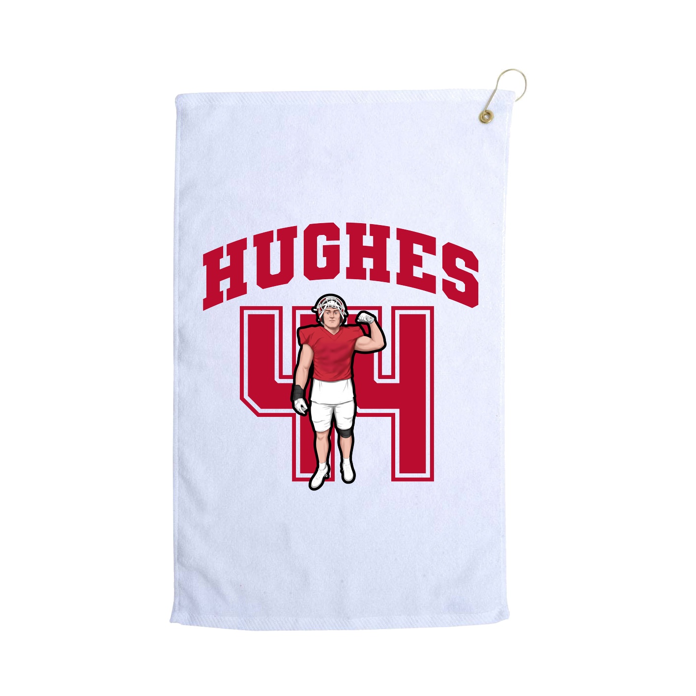 Golf Towel — Number in White