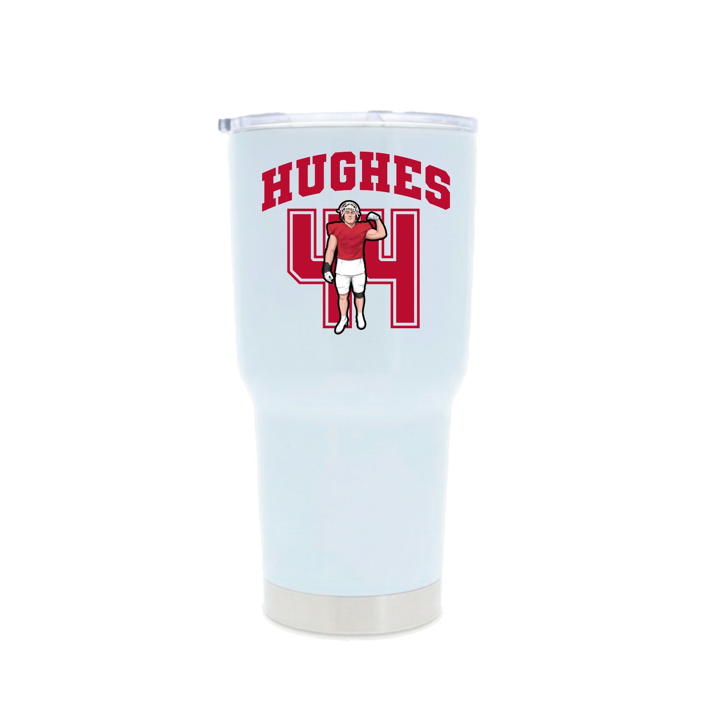 30oz Stainless Steel Tumbler — Number in White