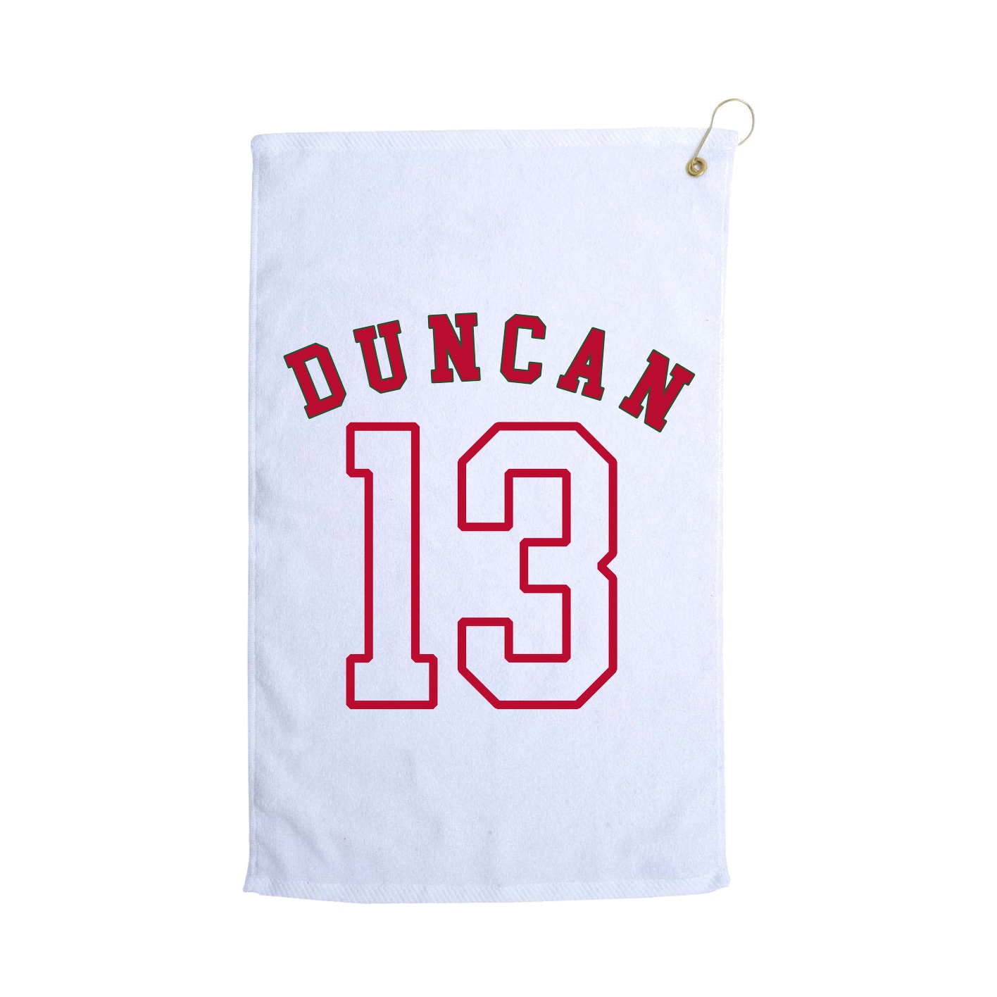 Golf Towel — Shirsey Arch in White