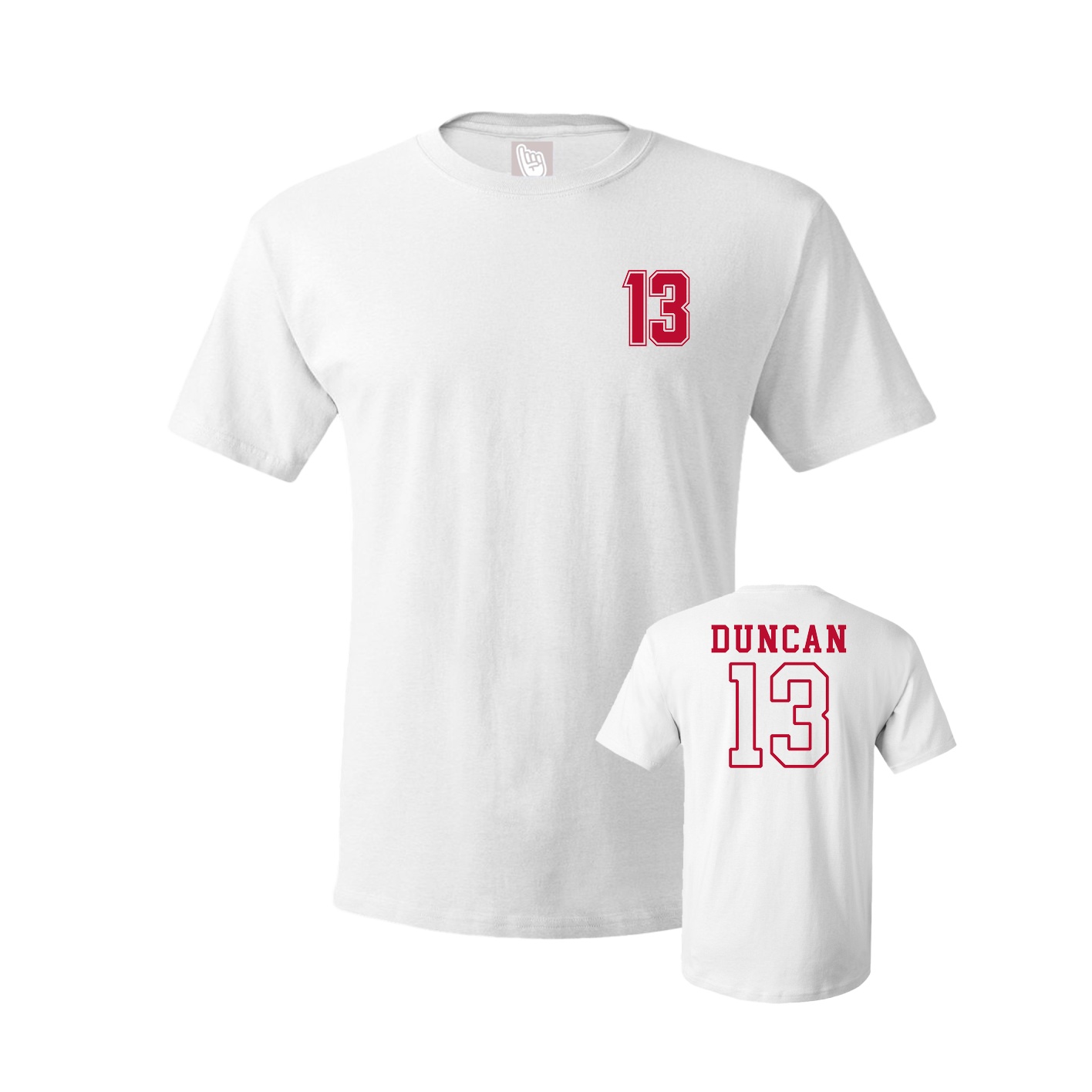 Youth Tee — Chest Back in White