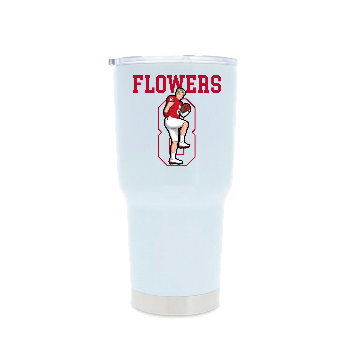 30oz Stainless Steel Tumbler — Shirsey in White