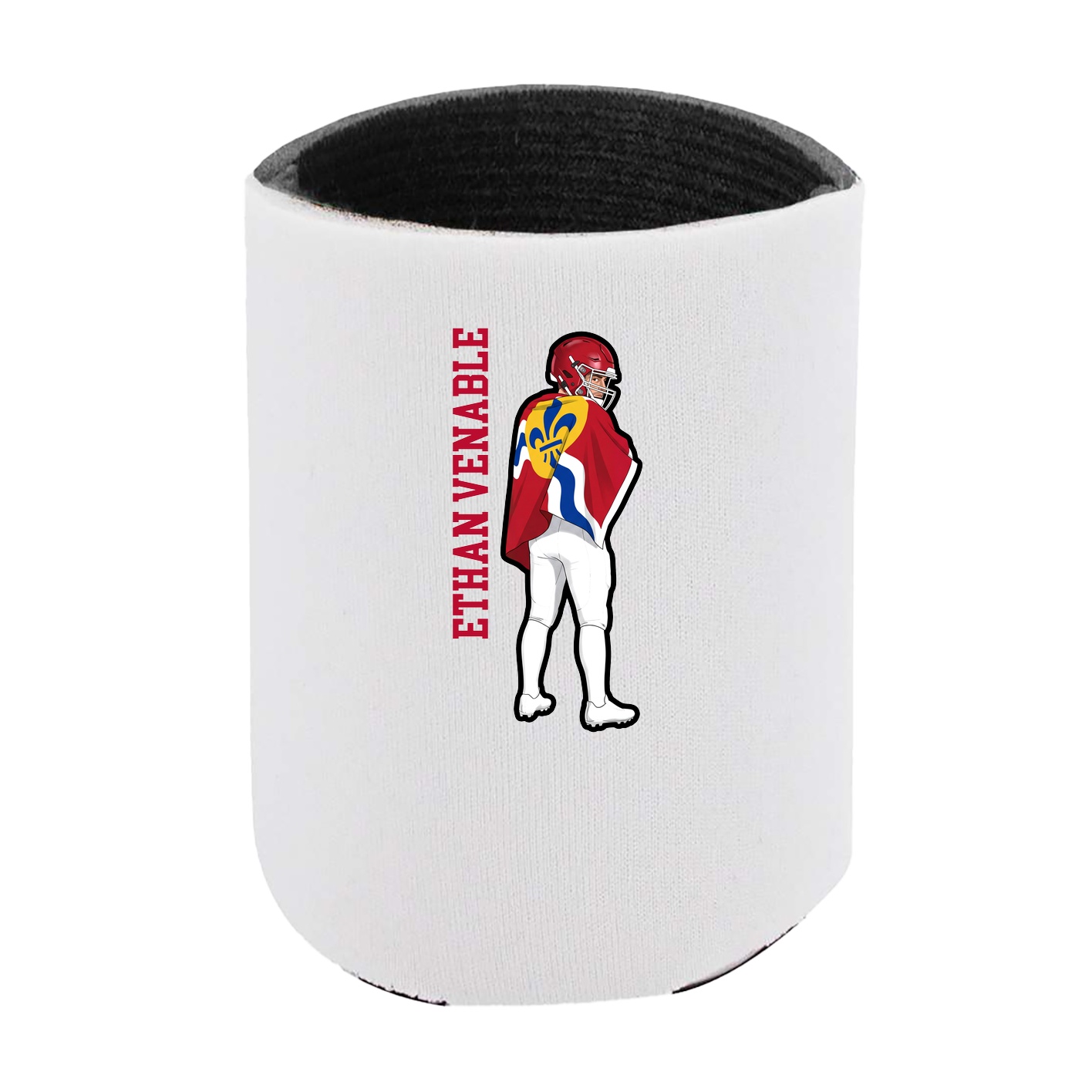 Can Holder — Name Vertical in White