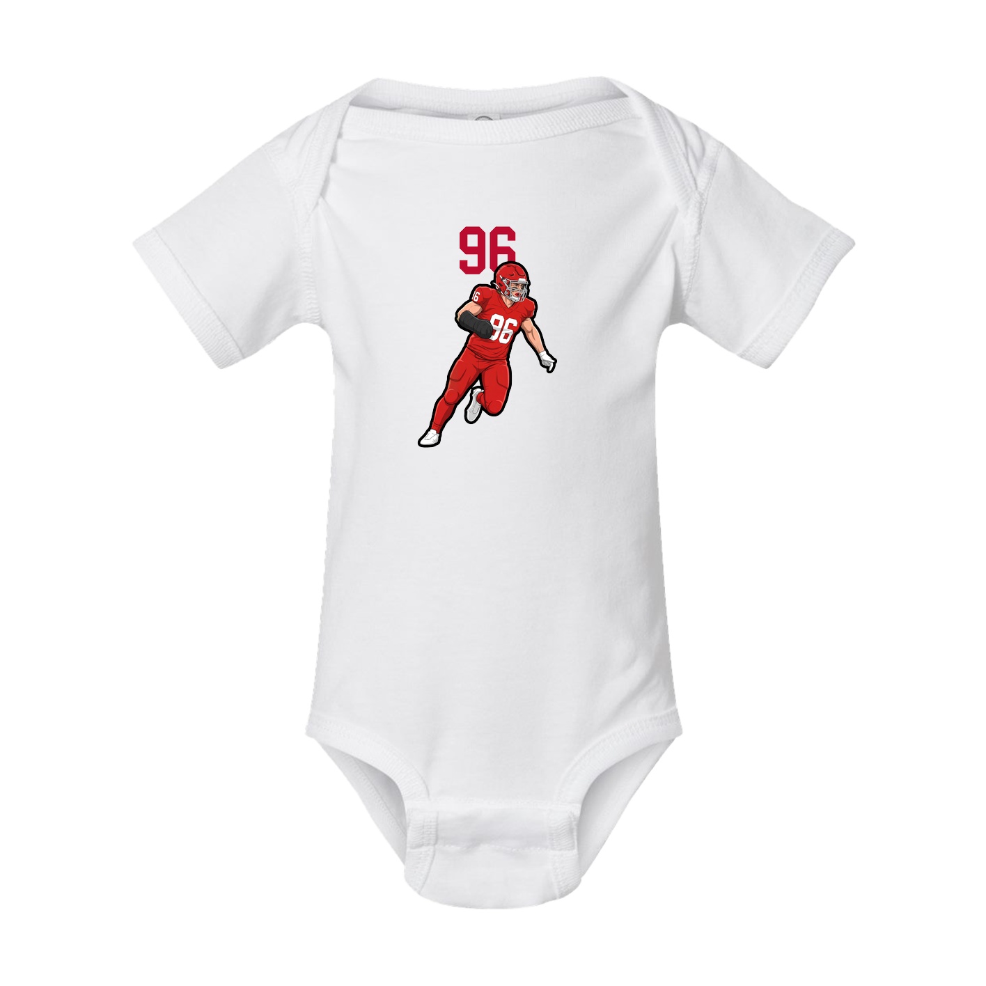 Baby Onesie — Number Top in White