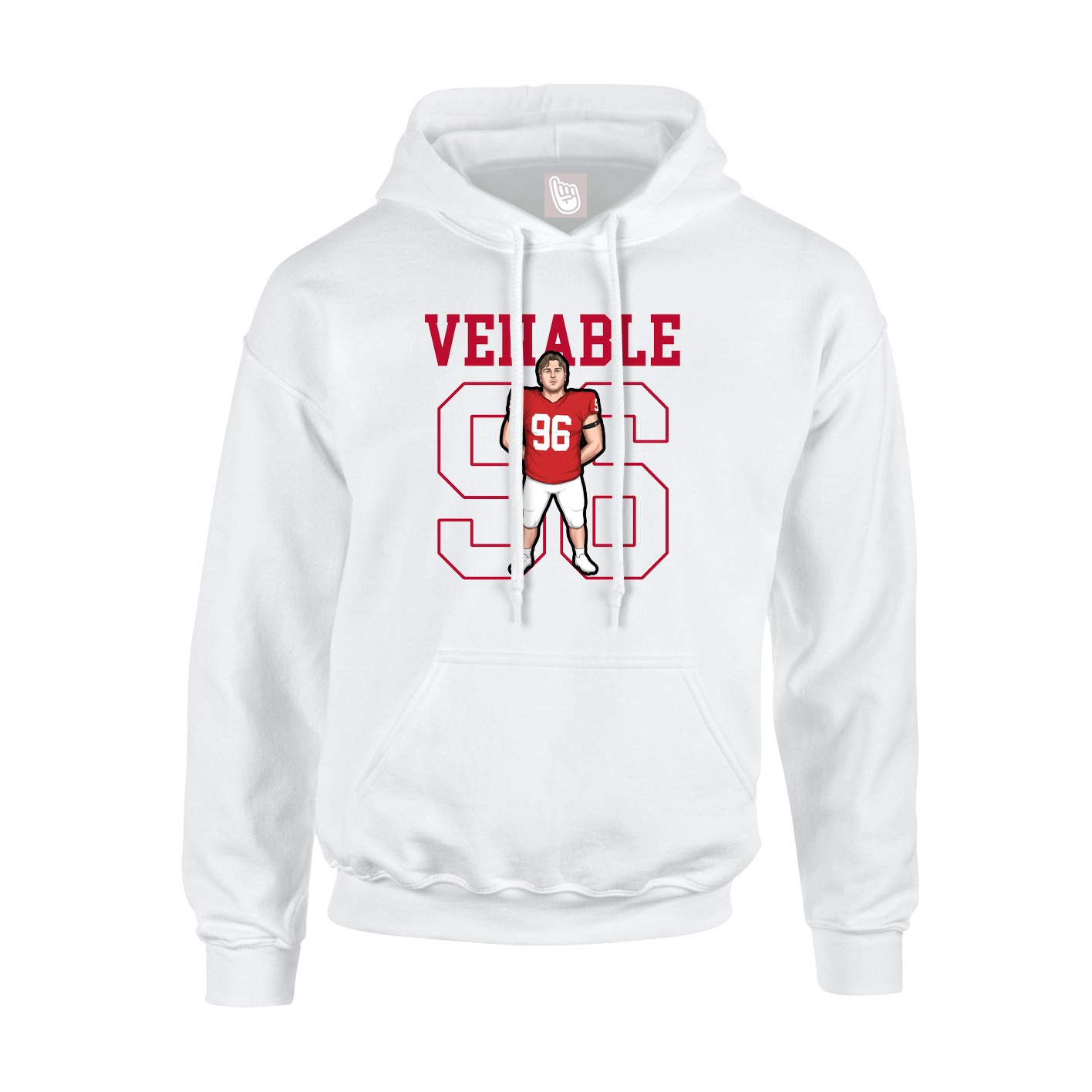 Hoodie — Shirsey in White