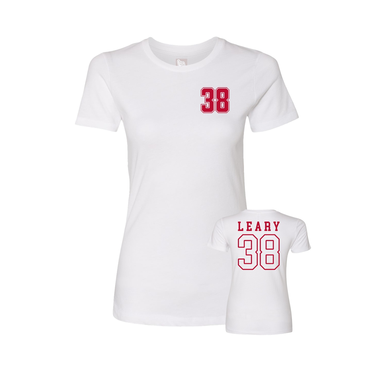 Womens Tee — Chest Back in White