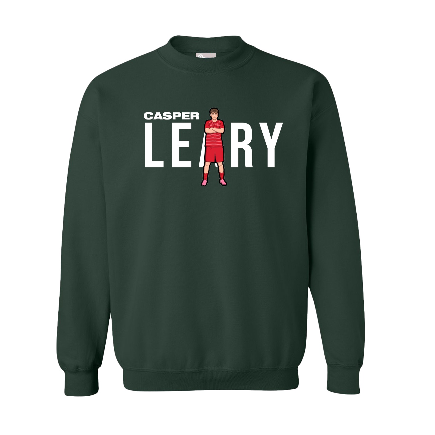 Fleece Crew — Player Name in Green