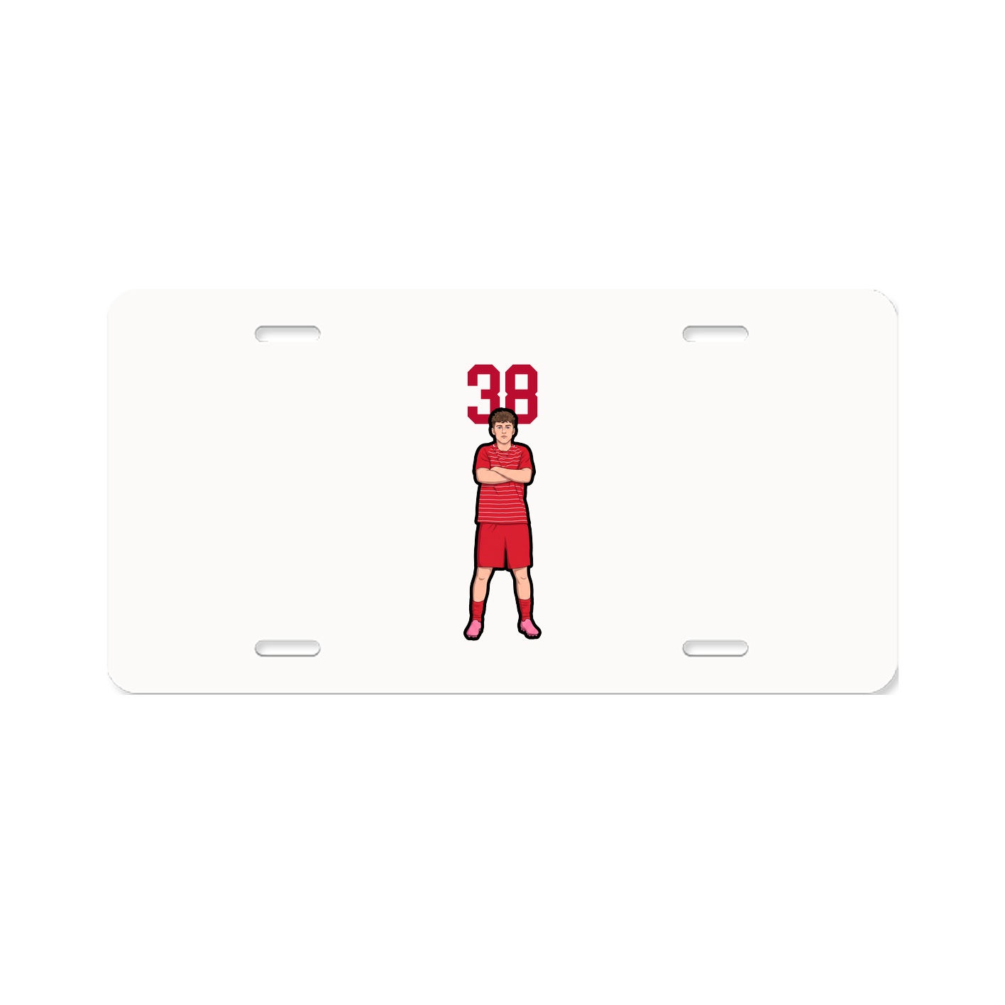 License Plate — Number Top in Classic